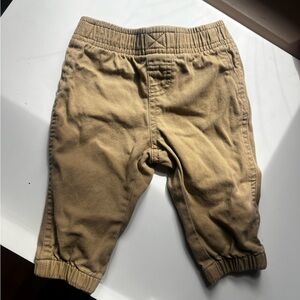 Wrangler infant’s Tan Elastic Waist Jogger Pant khakis